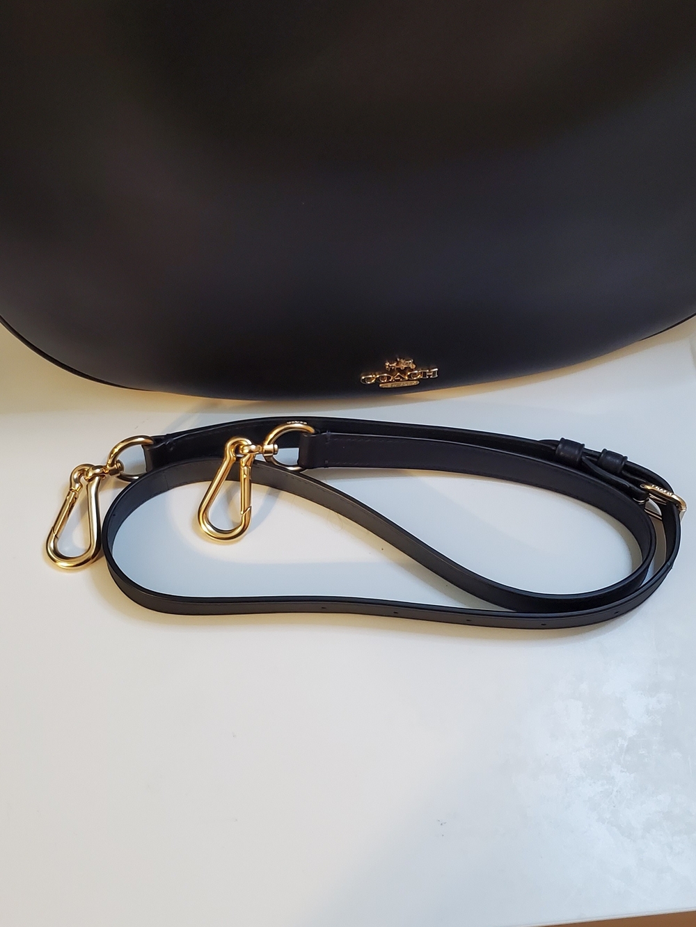 Coach Large Navy Nomad Hobo - Picture 6 of 13